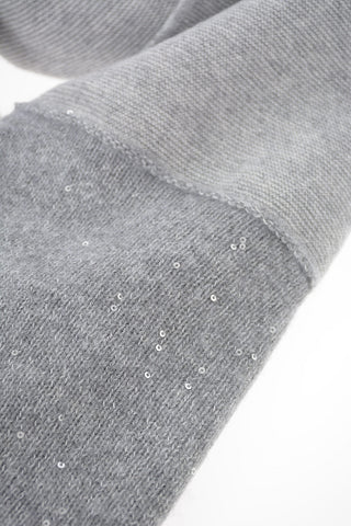 Virgin Wool Scarf with Sequins