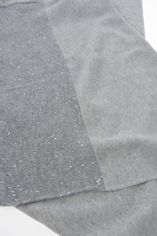 Virgin Wool Scarf with Sequins