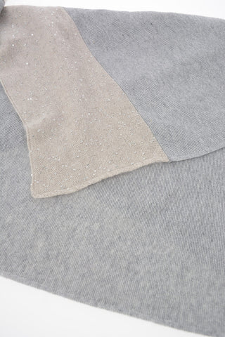 Virgin Wool Scarf with Sequins