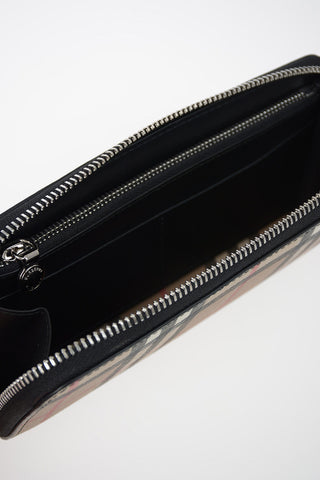 Faux Leather Tartan Wallet