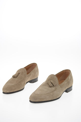 Suede Leather Loafer with Tassel