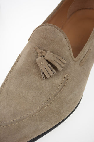 Suede Leather Loafer with Tassel