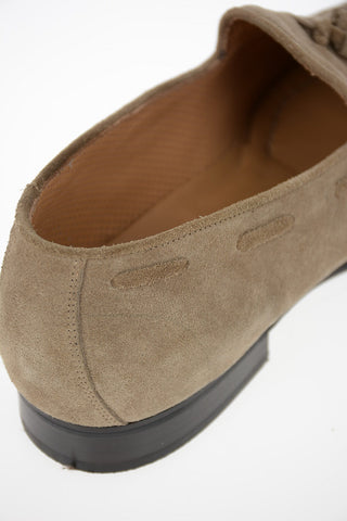 Suede Leather Loafer with Tassel