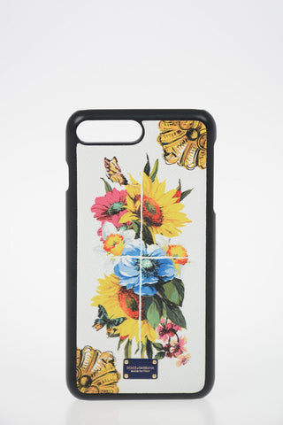 floral-print leather Iphone 6/6s/7/8Plus Cover