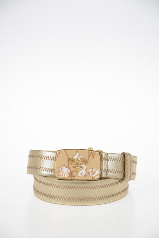 40mm leather lurex Belt