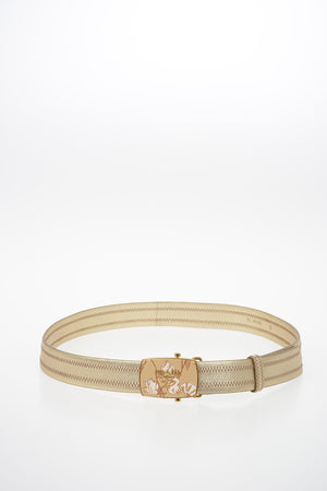 40mm leather lurex Belt