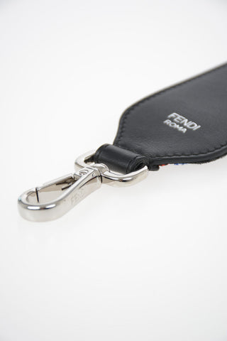 All Over Logo Velvet Shoulder Strap
