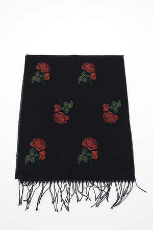 fringed embroidered Scarf