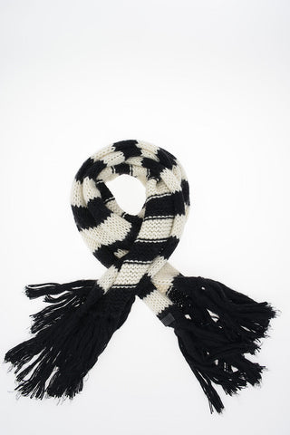fringed knit Scarf