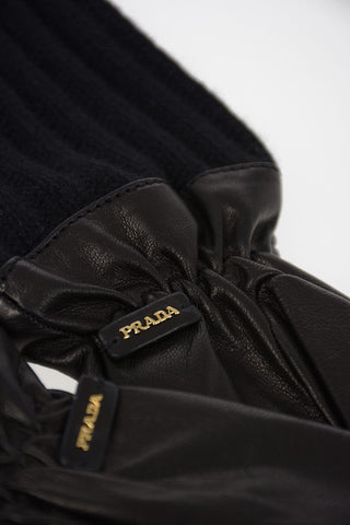 leather and Cashmere applications Gloves