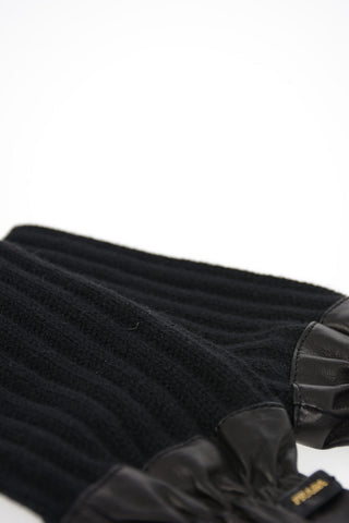 leather and Cashmere applications Gloves