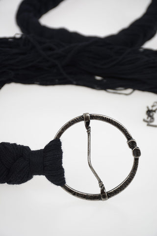 30mm Fringed Fabric Belt