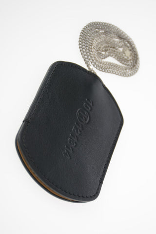 MM11 leather Necklace Keyring