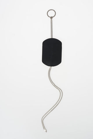 MM11 leather Necklace Keyring