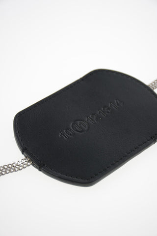 MM11 leather Necklace Keyring