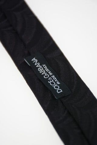 Silk Embroidered Slim Tie