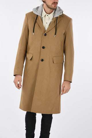 Hooded W-DEXTY chesterfield coat