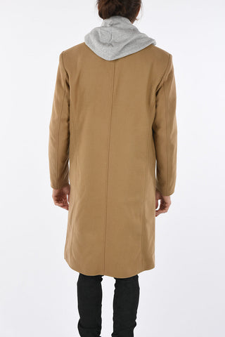 Hooded W-DEXTY chesterfield coat