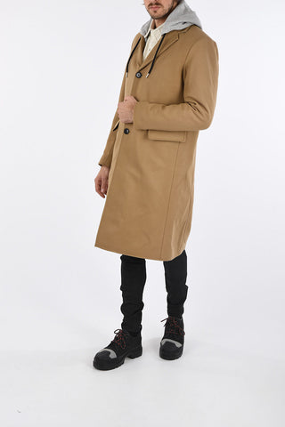 Hooded W-DEXTY chesterfield coat