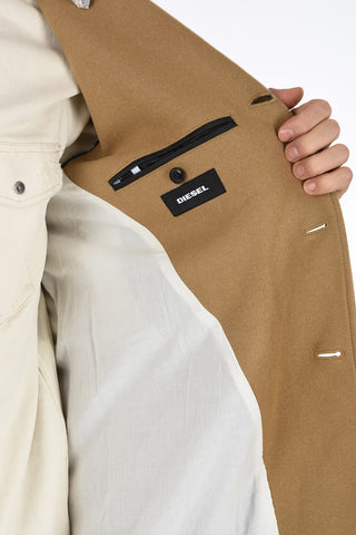 Hooded W-DEXTY chesterfield coat