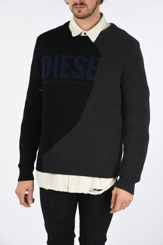 Cable Knit Crew-Neck K-HALF Sweater