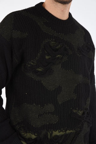 Distressed K-MUSCHIO Sweater