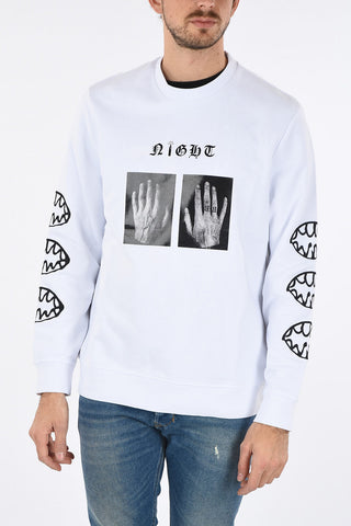 BLACK GOLD Print Crew-Neck SNEILB-X1 Sweatshirt