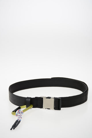 40mm Leather B-ALTIVOLE Belt with Fabric Insert