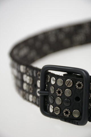 Cintura B-GIO in Pelle con Borchie 40mm