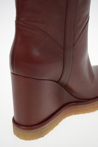 Over-the-knee Pull On boots MANON with Shearling Detail 10cm