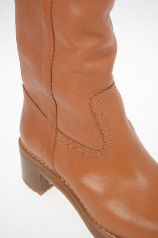Over-the-knee Pull On boots MANON with Shearling Detail 5cm