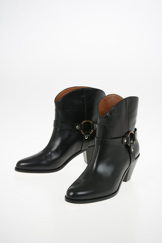 Stivaletti Texan in Pelle 6cm