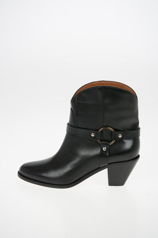 Stivaletti Texan in Pelle 6cm