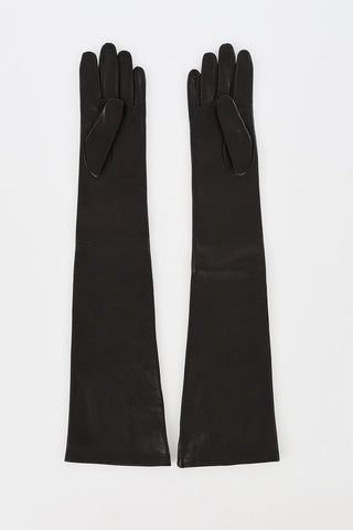 Leather Long Gloves