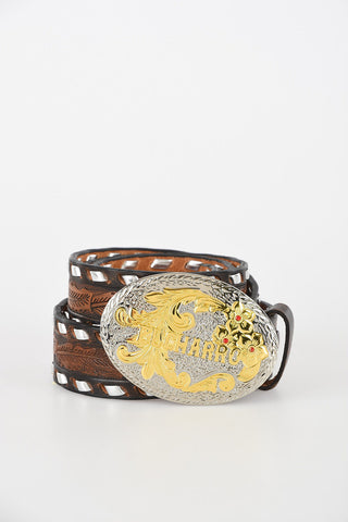 EL CHARRO 40mm Leather Embossed Belt 