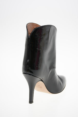 Patent Leather Booties 10cm
