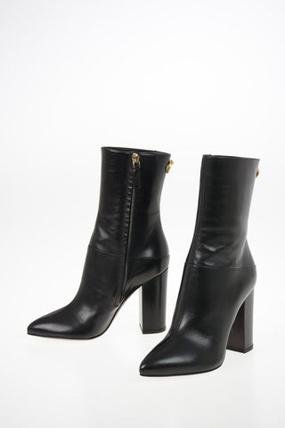 GARAVANI Brushed Leather Booties 10cm
