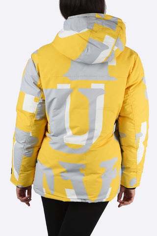 Hooded Camouflage WM009 SAFARI PRINT Down Jacket