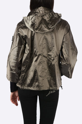 3/4 Sleeve Waist Length LUNEDDUE Down Jacket