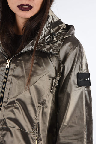 3/4 Sleeve Waist Length LUNEDDUE Down Jacket