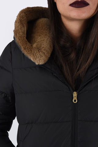 Down Jacket ROISIN With Rabbit Fur Details