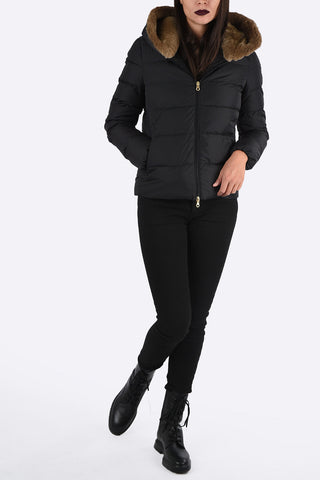 Down Jacket ROISIN With Rabbit Fur Details