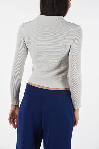 ARMANI JEANS Turtleneck Crop Sweater