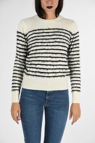 ARMANI JEANS Striped Fringed Sweater