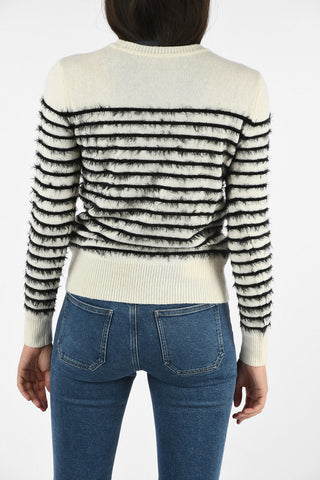 ARMANI JEANS Striped Fringed Sweater