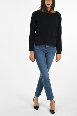 ARMANI JEANS Crewneck Sweater with Splits