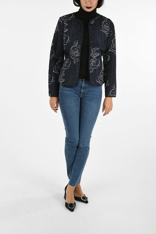 ARMANI JEANS Giubbotto con Stampa Fiori