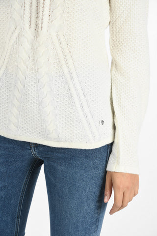ARMANI JEANS V-neck Aran Sweater