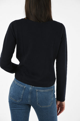 ARMANI JEANS Maglia girocollo con ricamo perline