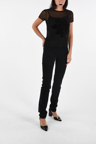 ARMANI JEANS Top con Ricamo Rosa